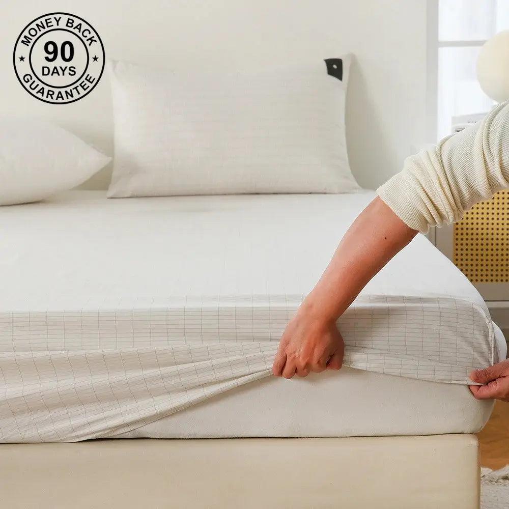 Warm Plush Fitted Sheet Elastic Mattress Cover