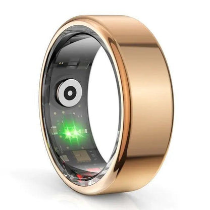 R02 Smart Ring: Titanium Steel, Health Monitoring, Waterproof, Multi-Sport Modes_Sleep Ring_SolisSleep_