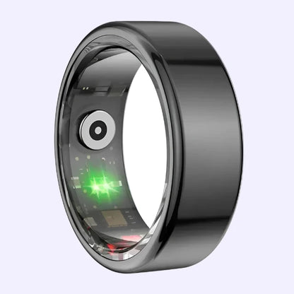 R02 Smart Ring: Titanium Steel, Health Monitoring, Waterproof, Multi-Sport Modes_Sleep Ring_SolisSleep_