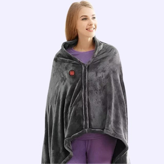 USB Heated Shawl Blanket_Heated Blanket_SolisSleep_