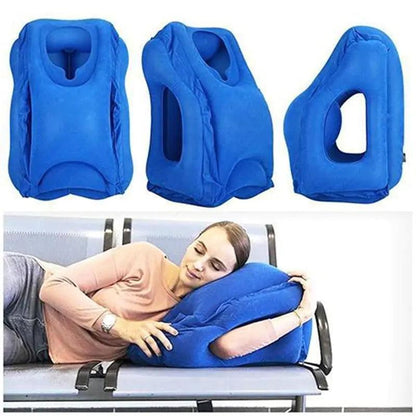 Inflatable Travel Sleeping Bag - Travel Pillow - SolisSleep