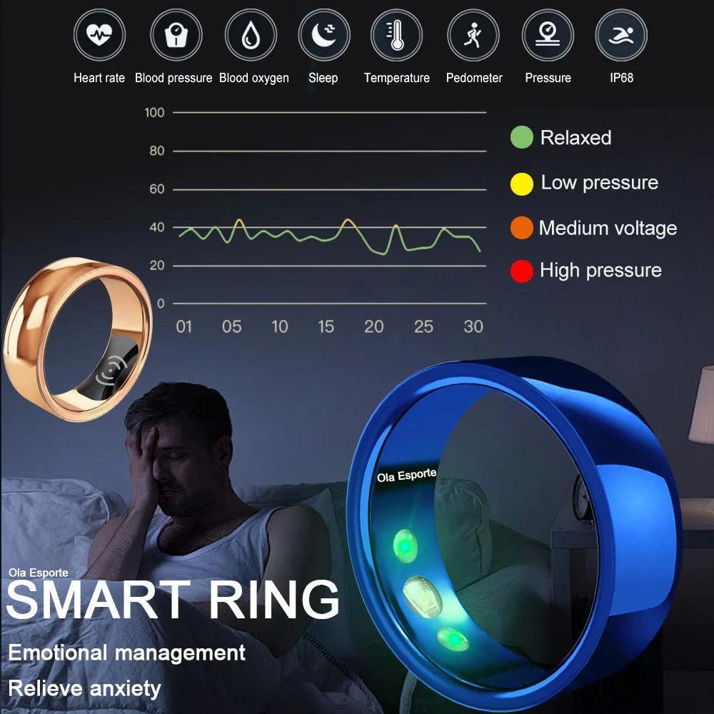 Smart Activity Ring for Women, Heart Rate Monitor - Sleep Ring - SolisSleep