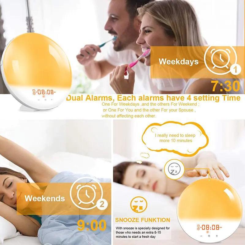 Smart Digital Sunrise Alarm Clock - Alarm Clock - SolisSleep